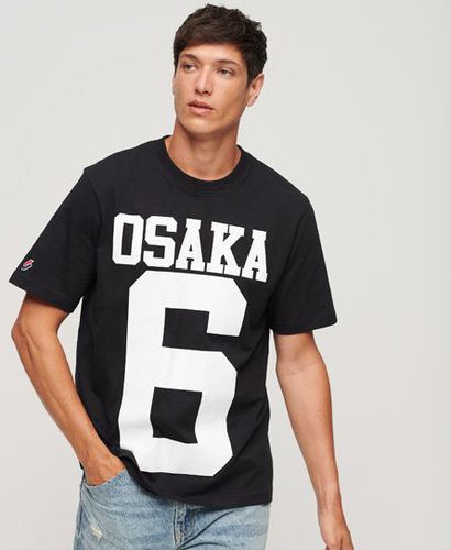 Men's Osaka Logo Loose T-Shirt Black - Size: M - Superdry - Modalova