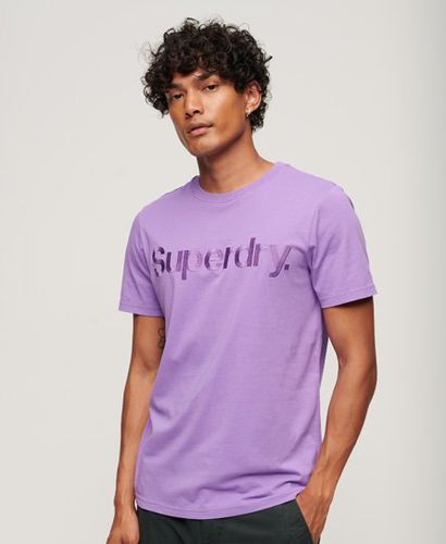 Men's Tonal Embroidered Logo T-Shirt / Electric - Size: Xxxl - Superdry - Modalova