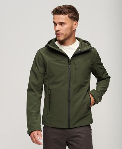 Men's Classic Fleece Lined Softshell Hooded Jacket, , Size: L - Superdry - Modalova