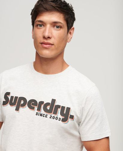 Men's Terrain Logo Print Relaxed Fit T-Shirt / Glacier Grey Marl - Size: XL - Superdry - Modalova