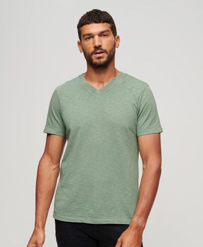 Men's Strukturiertes T-Shirt mit V-Ausschnitt - Größe: S - Superdry - Modalova