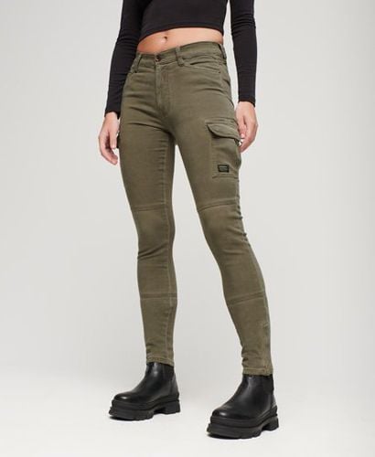 Women's Skinny Fit Cargo Pants Green / Worn Khaki Green - Size: 28/32 - Superdry - Modalova