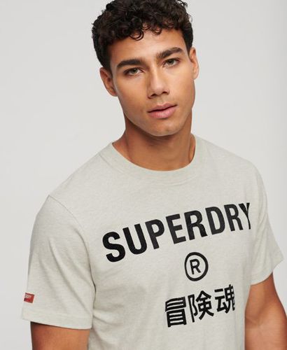 Men's Workwear Logo Vintage T-Shirt / Oatmeal Marl - Size: XL - Superdry - Modalova