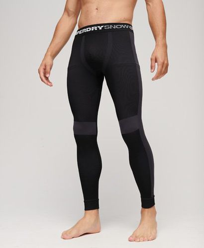 Men's Sport Seamless Base Layer Leggings Black - Size: L - Superdry - Modalova