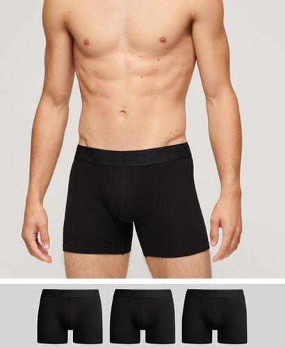 Men's Organic Cotton Boxer Triple Pack Black - Size: Xxl - Superdry - Modalova