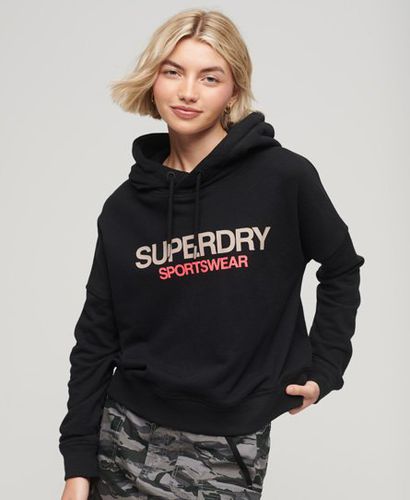 Damen Kastiges Sportswear Hoodie mit Logo, Größe: 36 - Superdry - Modalova
