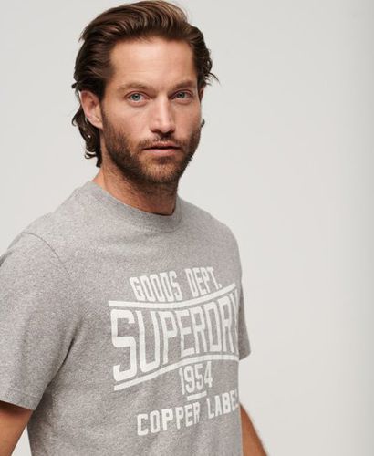 Herren und Copper Label Workwear T-Shirt Bedruckt, Größe: XL - Superdry - Modalova
