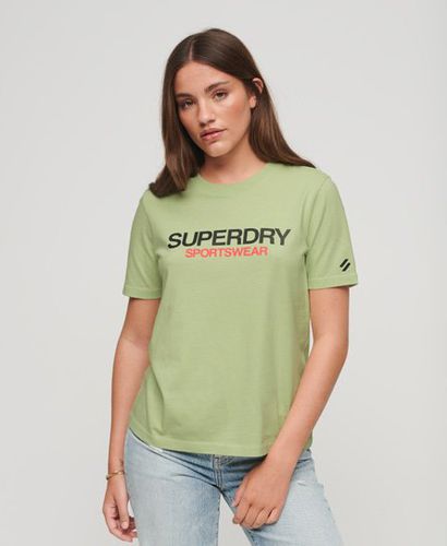 Women's Sportswear Logo Relaxed T-Shirt / Tender - Size: 10 - Superdry - Modalova