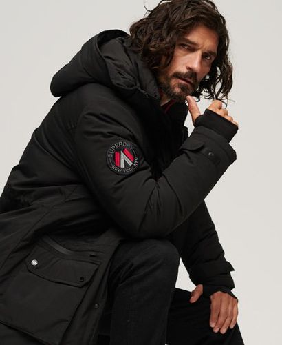 Men's City Padded Parka Jacket Black - Size: XL - Superdry - Modalova