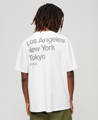 Men's City Loose T-Shirt / Optic - Size: M - Superdry - Modalova