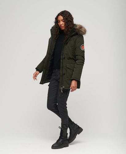 Women's Everest Parka mit Kunstfellkapuze - Größe: 40 - Superdry - Modalova