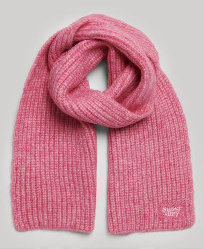 Women's Ribbed Knit Scarf / Chateau Rose - Size: 1SIZE - Superdry - Modalova
