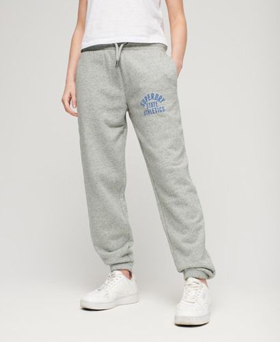 Women's Athletic College Loose Joggers Grey / Athletic Grey Marl - Size: 16 - Superdry - Modalova