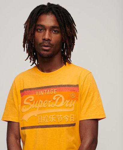 Men's Vintage Logo Cali T-Shirt Yellow / Desert Ochre Yellow Marl - Size: S - Superdry - Modalova