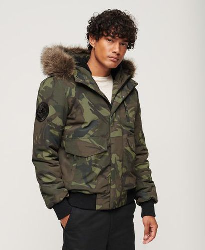 Men's Everest Bomber-Steppjacke mit Kapuze - Größe: L - Superdry - Modalova