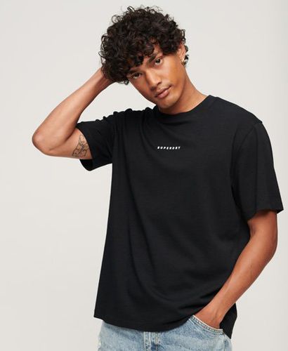 Men's Men's Loose Fit Logo Print Code Surplus T-Shirt, Black, Size: L - Superdry - Modalova