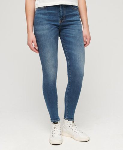 Women's Organic Cotton High Rise Skinny Denim Jeans Dark Blue / Fulton Vintage Blue - Size: 27/30 - Superdry - Modalova