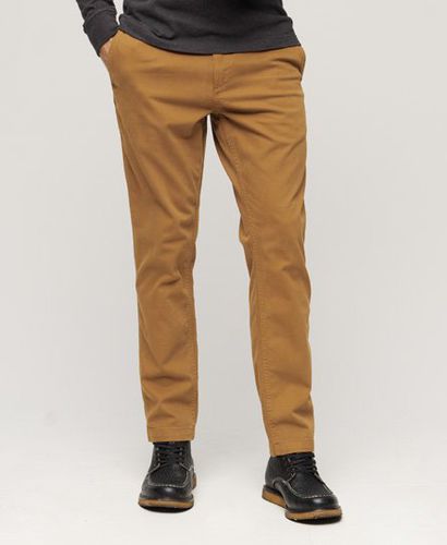 Men's Men's Officer's Slim Chino Trousers, Brown, Size: 32/32 - Superdry - Modalova