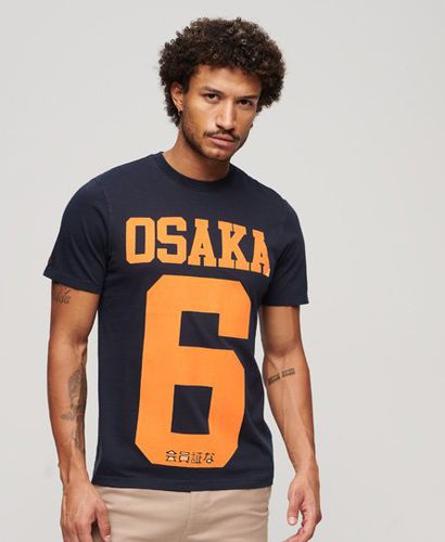 Men's Osaka Neon Graphic T-Shirt Navy / Eclipse Navy Marl - Size: M - Superdry - Modalova