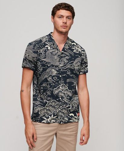 Men's Hawaiian Resort Shirt / Horaizu Indigo - Size: L - Superdry - Modalova