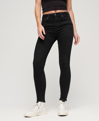 Women's Organic Cotton Vintage Mid Rise Skinny Jeans Black / Black Rinse - Size: 24/30 - Superdry - Modalova