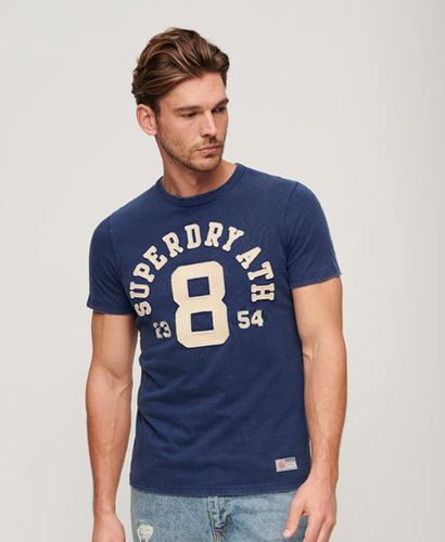 Herren Vintage Athletic Kurzarm-T-Shirt mit Logo-Druck, Größe: L - Superdry - Modalova