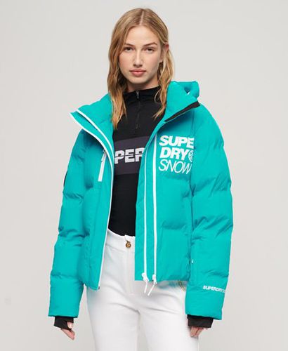 Women's Sport Ski Boxy Puffer Jacket / Bali - Size: 10 - Superdry - Modalova