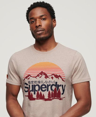Men's Great Outdoors Graphic T-shirt Beige / Lavin Beige Marl - Size: S - Superdry - Modalova