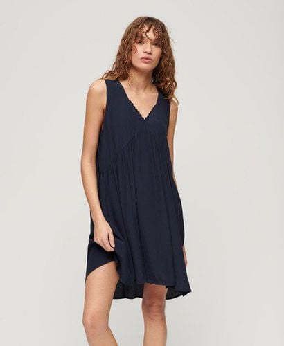 Women's Volume Sleeveless Dress Navy / Eclipse Navy - Size: 10 - Superdry - Modalova