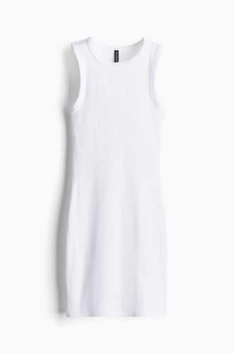 Geripptes Bodycon-Kleid Weiß, Alltagskleider in Größe XL. Farbe: - H&M - Modalova