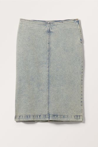 Midi-Jeansrock mit niedriger Taille Beigeton, Röcke in Größe XL. Farbe: - Monki - Modalova
