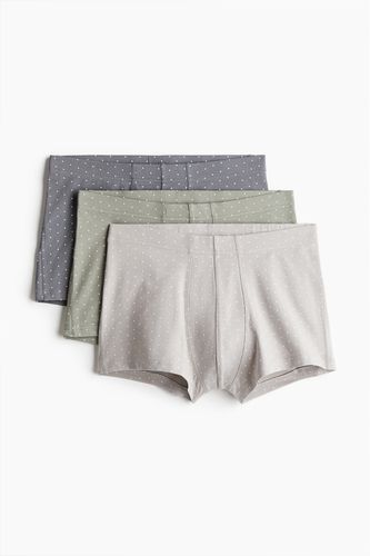 Er-Pack Kurze Trunks aus Baumwolle Salbeigrün/Grau, Boxershorts in Größe M. Farbe: - H&M - Modalova