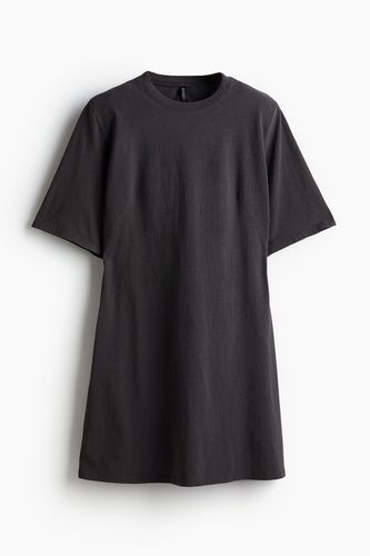 T-Shirt-Kleid mit Schulterpolstern Dunkelgrau, Alltagskleider in Größe L. Farbe: - H&M - Modalova