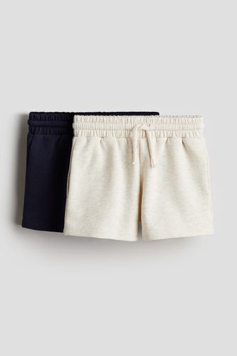 Er-Pack Sweatshorts Hellbeige/Marineblau in Größe 98. Farbe: - H&M - Modalova