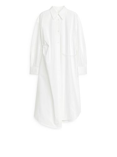 Wickel-Hemdblusenkleid Weiß, Alltagskleider in Größe 42. Farbe: - Arket - Modalova