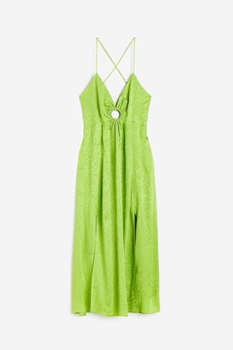 Kleid aus Jacquardstoff Grün/Schlangenmuster, Party kleider in Größe M. Farbe: - H&M - Modalova