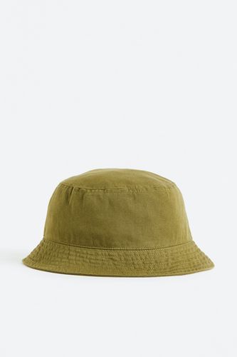 Bucket Hat aus Baumwolle Olivgrün, Hut in Größe 104/122. Farbe: - H&M - Modalova