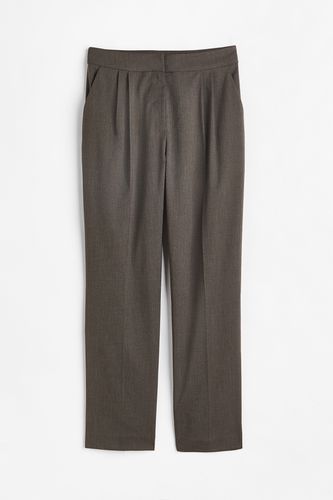 Elegante Hose Dunkelgreigemeliert, Anzughosen in Größe 34. Farbe: - H&M - Modalova
