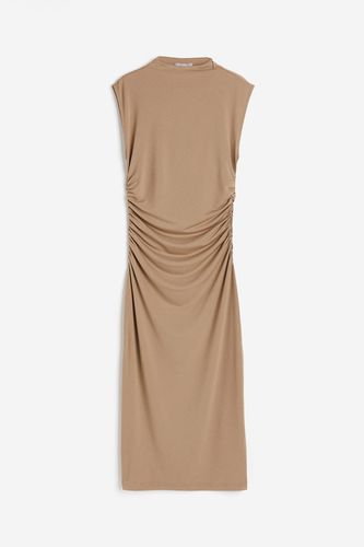 Gerafftes Bodycon-Kleid Dunkelbeige, Alltagskleider in Größe M. Farbe: - H&M - Modalova