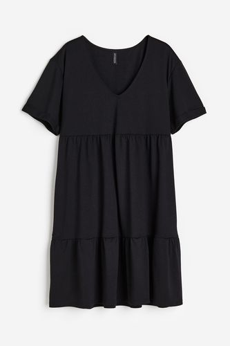 Volantkleid aus Jersey Schwarz, Alltagskleider in Größe XXS. Farbe: - H&M - Modalova