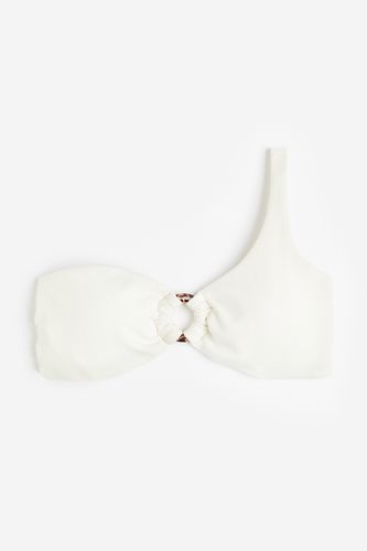 Gepolstertes One-Shoulder-Bikinitop Weiß, Bikini-Oberteil in Größe 32. Farbe: - H&M - Modalova