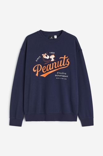 Sweatshirt in Loose Fit Marineblau/Snoopy, Sweatshirts Größe XXL. Farbe: - H&M - Modalova
