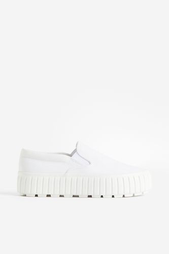 Slip-on Sneaker aus Canvas Weiß, Flats in Größe 38. Farbe: - H&M - Modalova