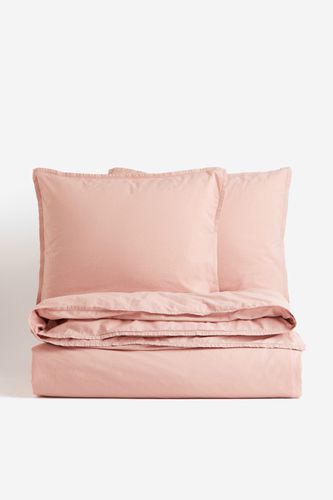 Baumwollbettwäsche für Doppelbett/Kingsize-Bett Rosa in Größe 240x220 50x60 cm. Farbe: - H&m Home - Modalova