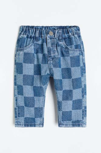 Relaxed Fit Jeans Blau/Kariert in Größe 74. Farbe: - H&M - Modalova