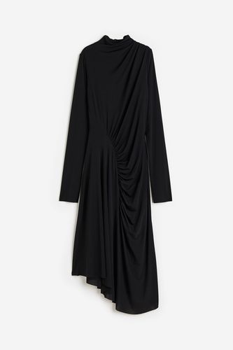 Asymmetrisches Jerseykleid Schwarz, Alltagskleider in Größe S. Farbe: - H&M - Modalova