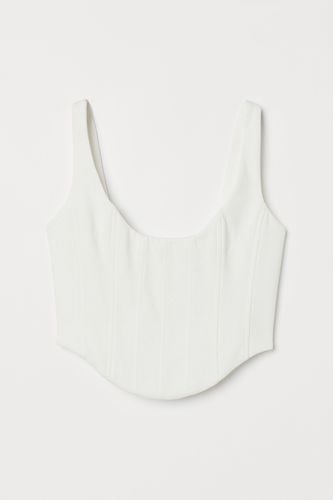 Korsagen-Top aus Baumwolle Weiß, Tops in Größe XL. Farbe: - H&M - Modalova