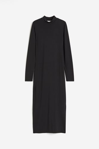 Kleid mit Stehkragen Schwarz, Alltagskleider in Größe S. Farbe: - H&M - Modalova