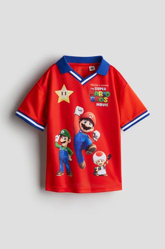 Poloshirt mit Motiv Knallrot/Super Mario, T-Shirts & Tops in Größe 92. Farbe: - H&M - Modalova
