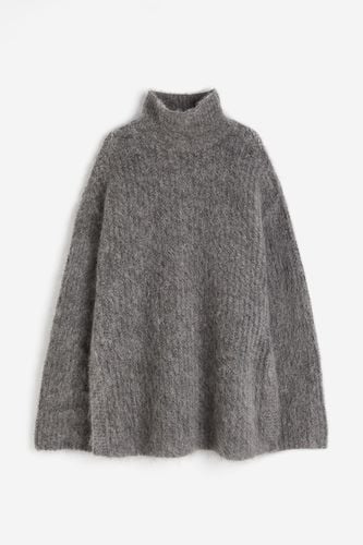 Turtleneck-Pullover aus Mohairmix Dunkelgraumeliert in Größe S. Farbe: - H&M - Modalova